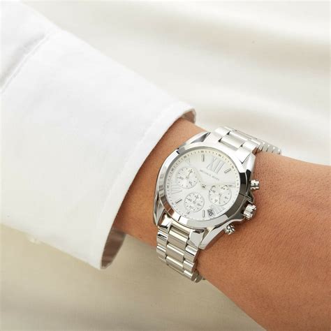 michael kors damen uhren mk6174|Michael Kors Bradshaw Chronograph Silver.